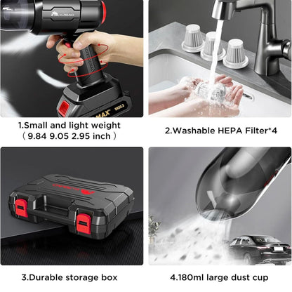 3 in 1 High Power Vaccum Cleaner Portable 18000PA Wireless