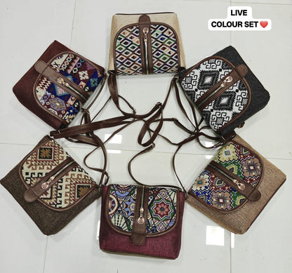 Jute flap bag