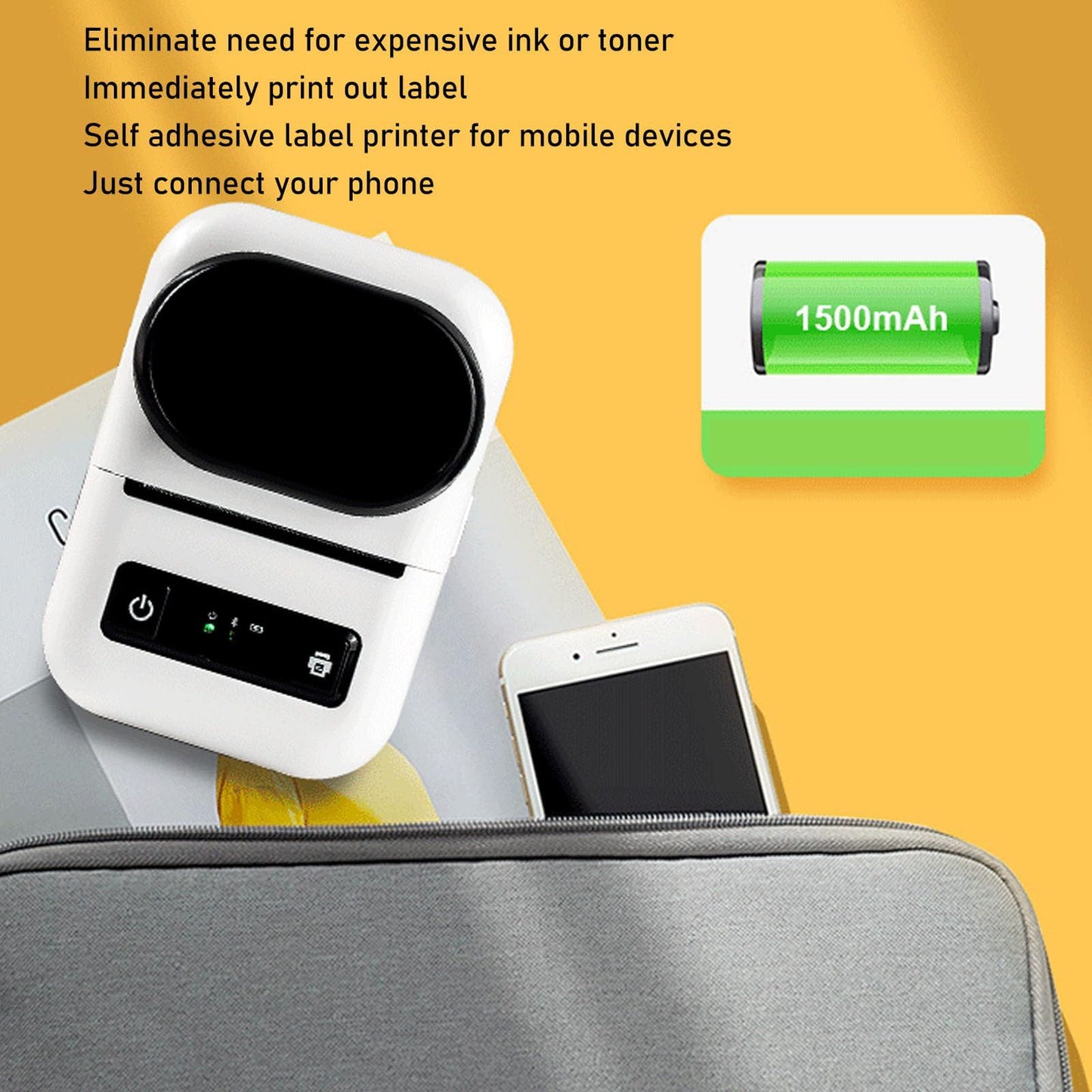 Portable Thermal Label Printer